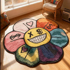 Cute Plush Irregular Faux Cashmere Rug - product image 2