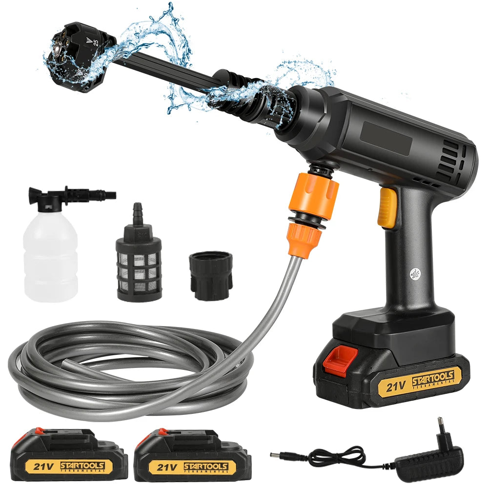 6-in-1 Cordless Pressure Washer with 2 Batteries