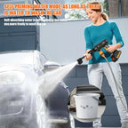 6-in-1 Cordless Pressure Washer with 2 Batteries