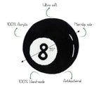 Halloween 8-Ball Round Accent Rug