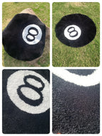 Halloween 8-Ball Round Accent Rug