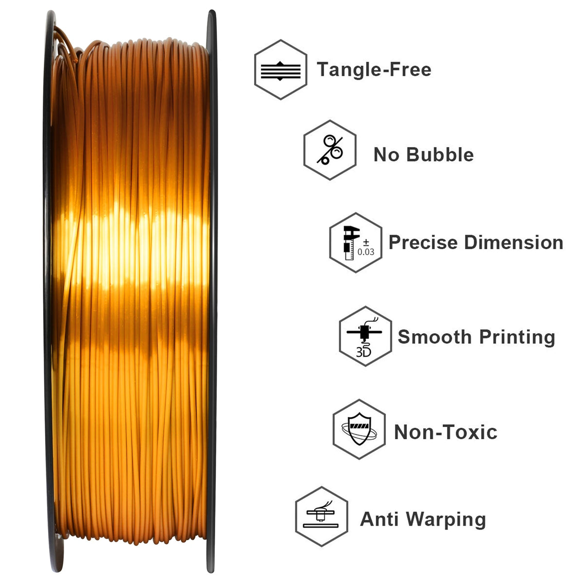 1.75 mm PLA/PETG 3D Printer Filament - 1 kg