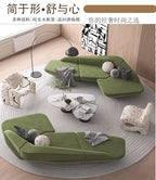 Modern Curved Lounge Sofa & Side Table Collection
