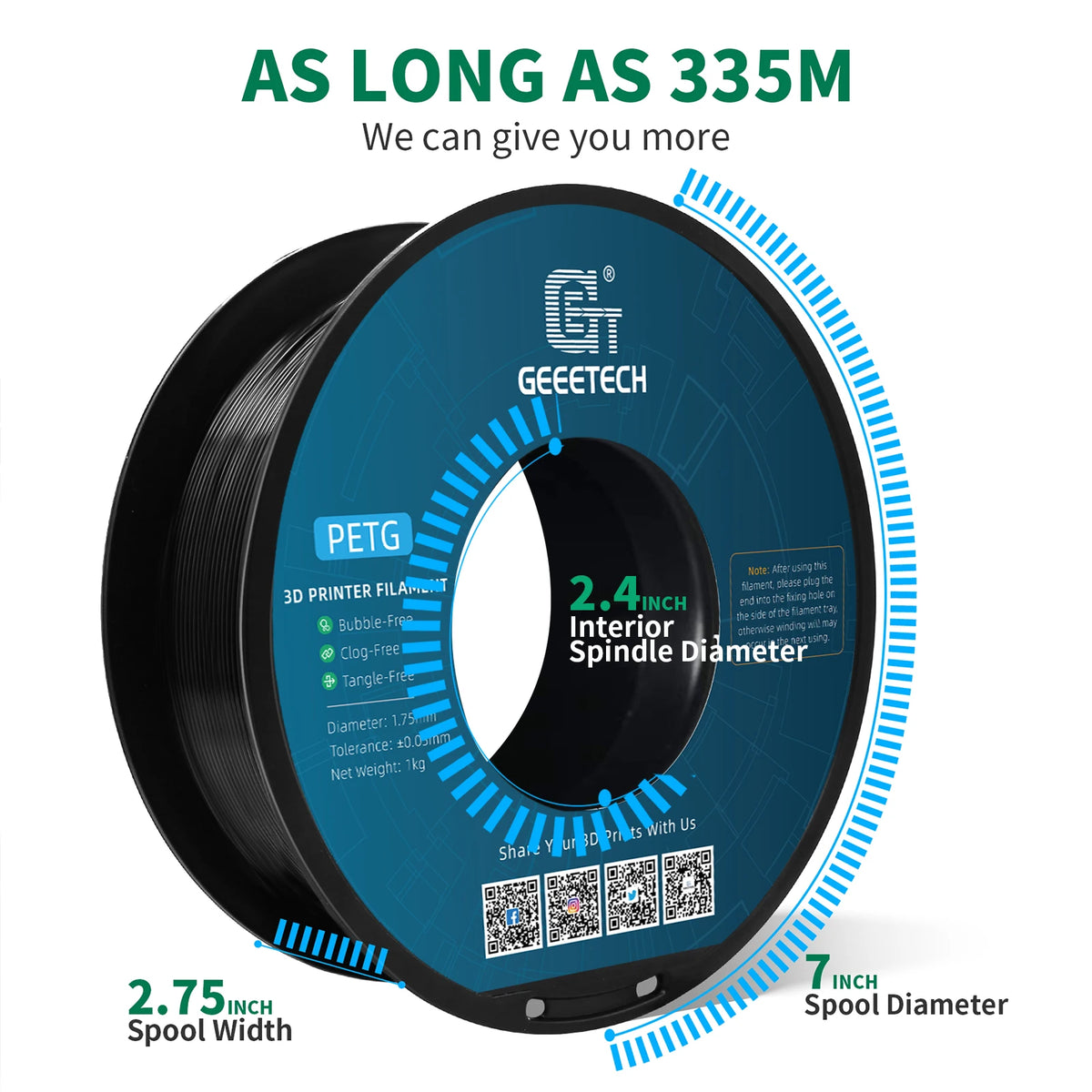 Geeetech PETG 1.75 mm 3D Printer Filament