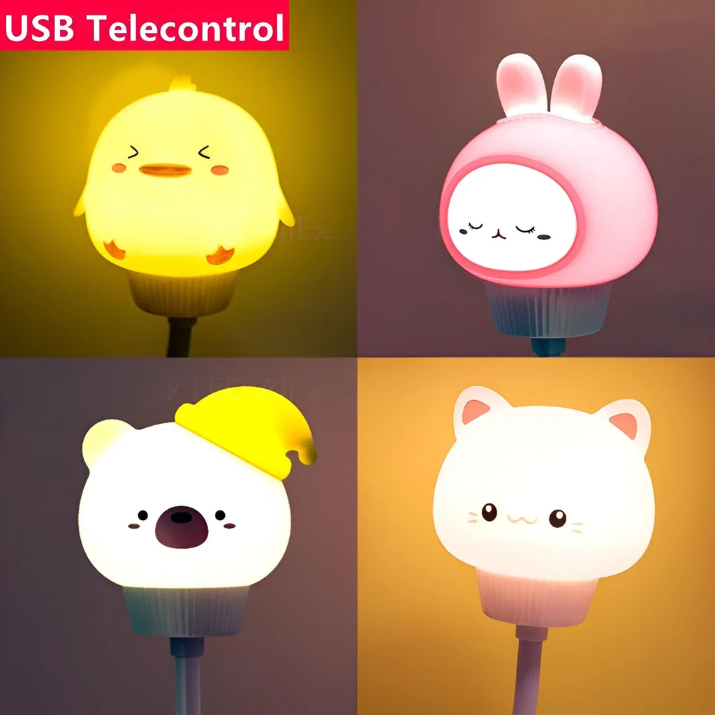 USB Cartoon Animal Night Light