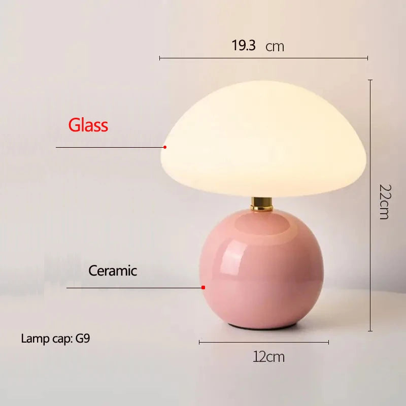 Ceramic Mushroom Table Lamp