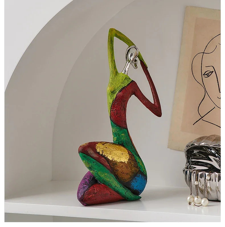 Abstract Love Resin Sculpture