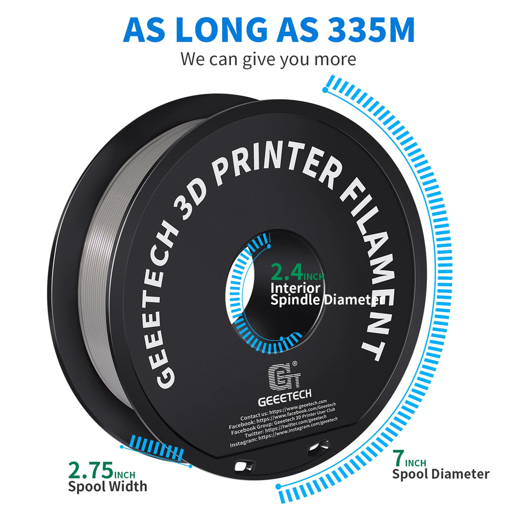 GEEETECH 1.75 mm 3D Printer Filament Bundle