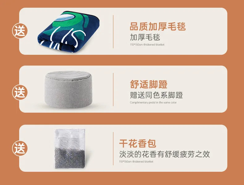 Single-Person Bean Bag Floor Sofa
