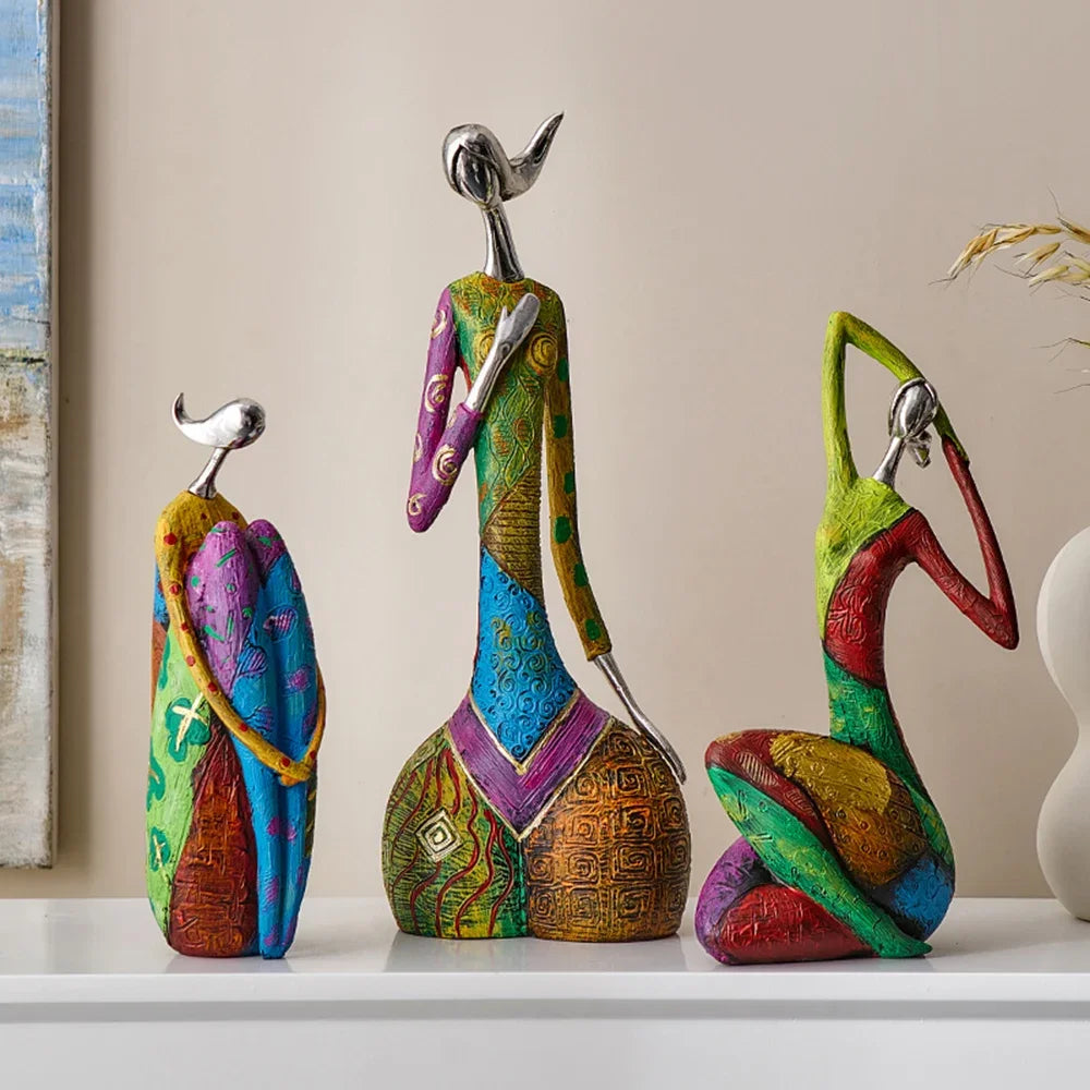 Abstract Love Resin Sculpture