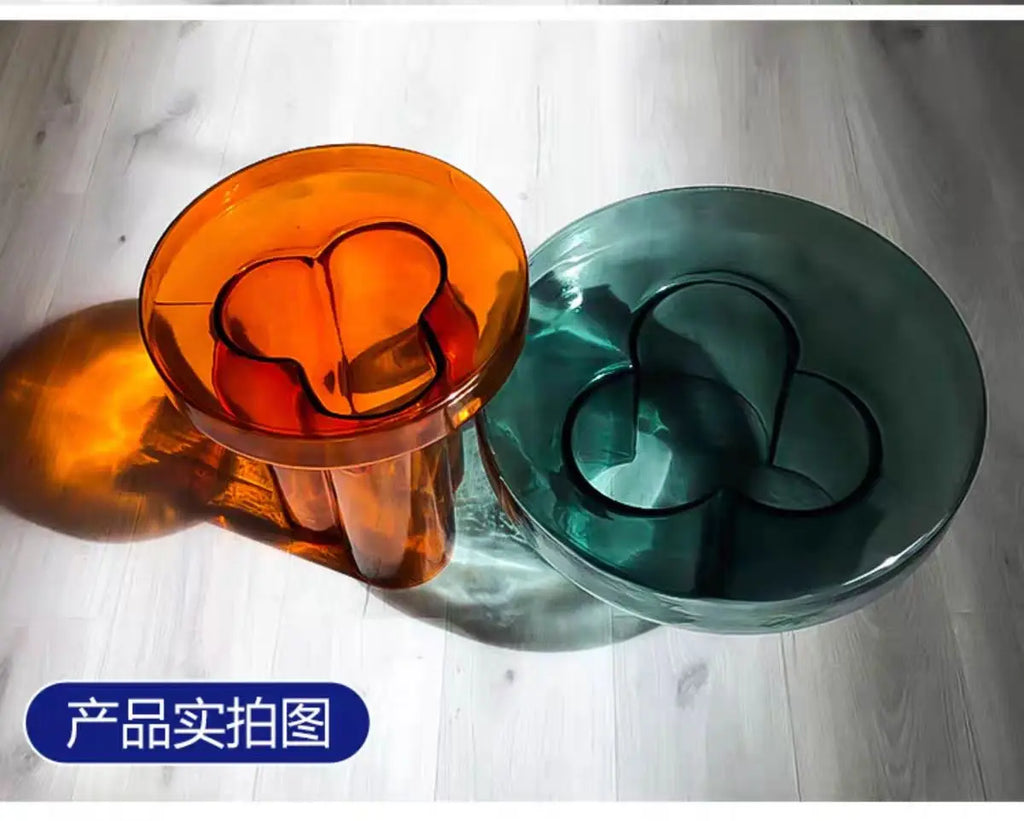 Round Glass Side Coffee Table