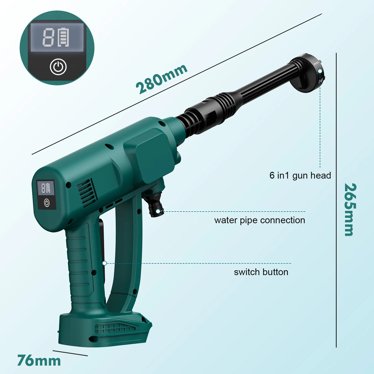 Nananuu Cordless 18V Pressure Washer