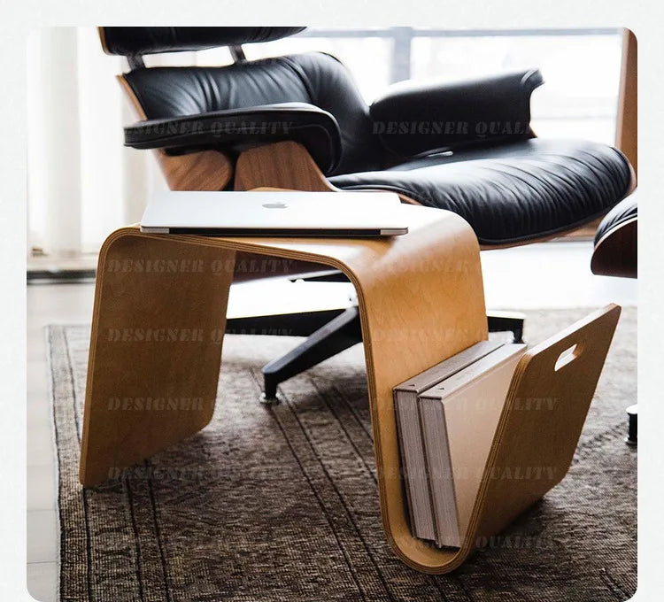 Modern Irregular Wood Side Coffee Table