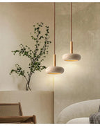 Wabi-Sabi Circular Stone Pendant Light