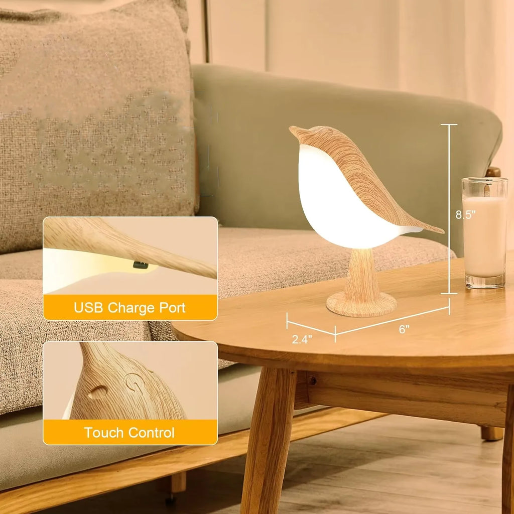 Rechargeable Bird LED Table Lamp