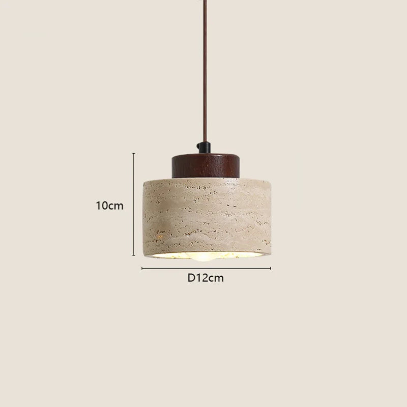 Wabi-Sabi Cave Stone Pendant Light