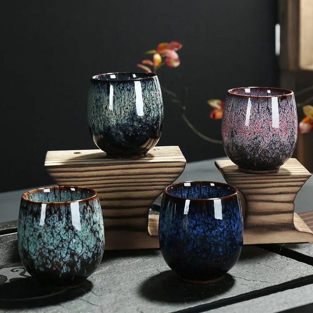 Japanese-Style Kiln-Glaze Ceramic Tea Cup 110ml