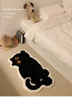 Cute Black Cat Area Rug