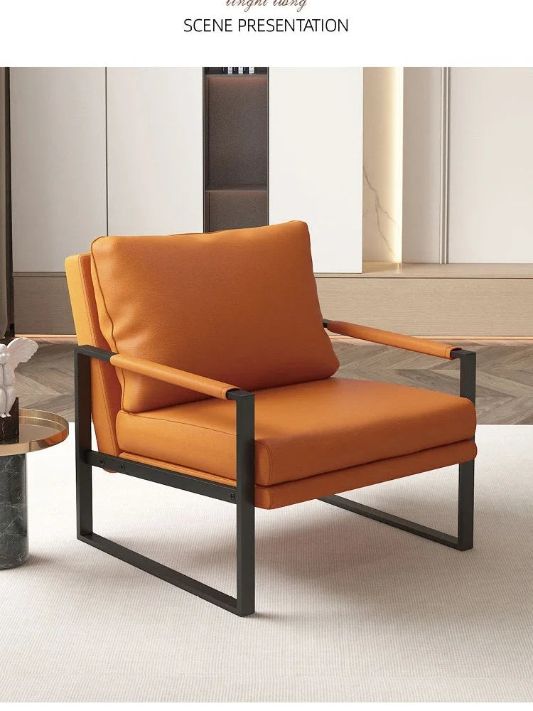 Modern Metal Frame Lounge Chair