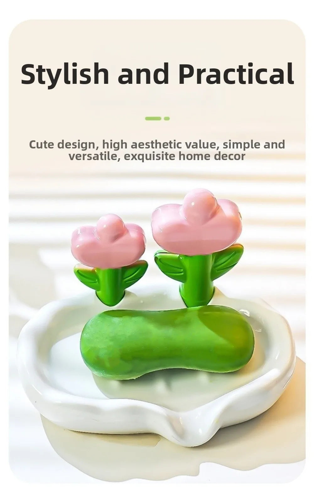 Tulip Self-Draining Soap Dish