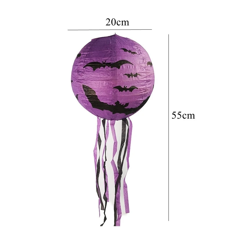 8-Inch Halloween Paper Lantern Decoration