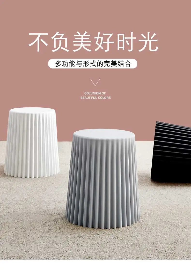 Adjustable Round Plastic Stool
