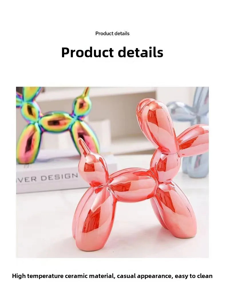 Ceramic Balloon Dog Sculpture