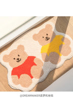 Cute Bear Imitation-Cashmere Floor Mat