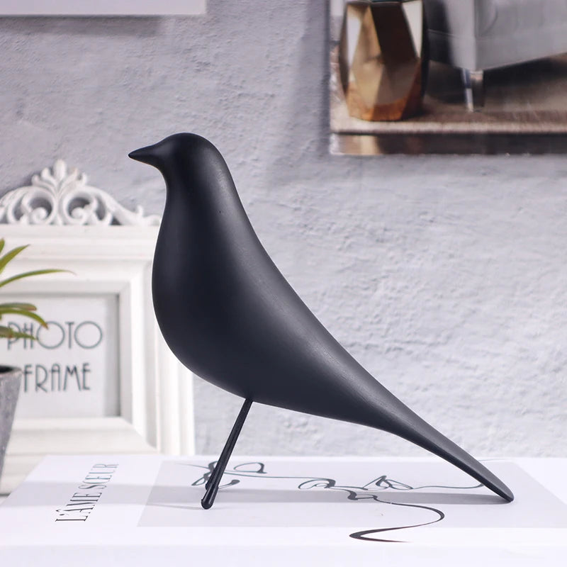 Minimalist Colorful Bird Resin Sculpture