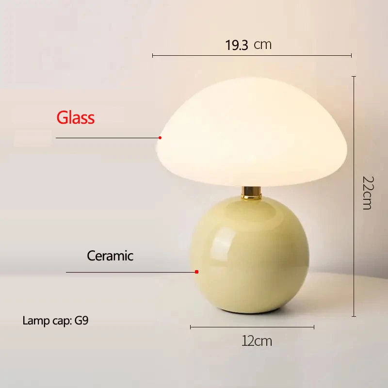 Ceramic Mushroom Table Lamp