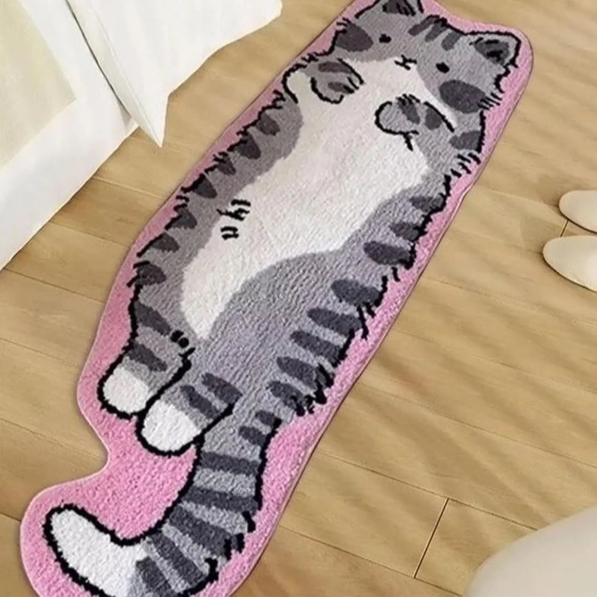 VIKAMA Cartoon Cat Non-Slip Runner Rug