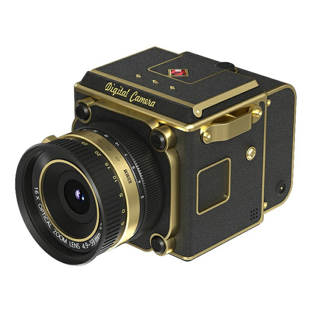 Retro 2.7K Compact Digital Camera with 16X Zoom