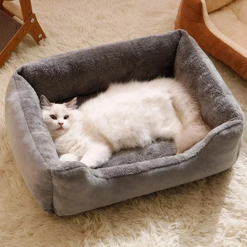 Plush Breathable Cat Bed