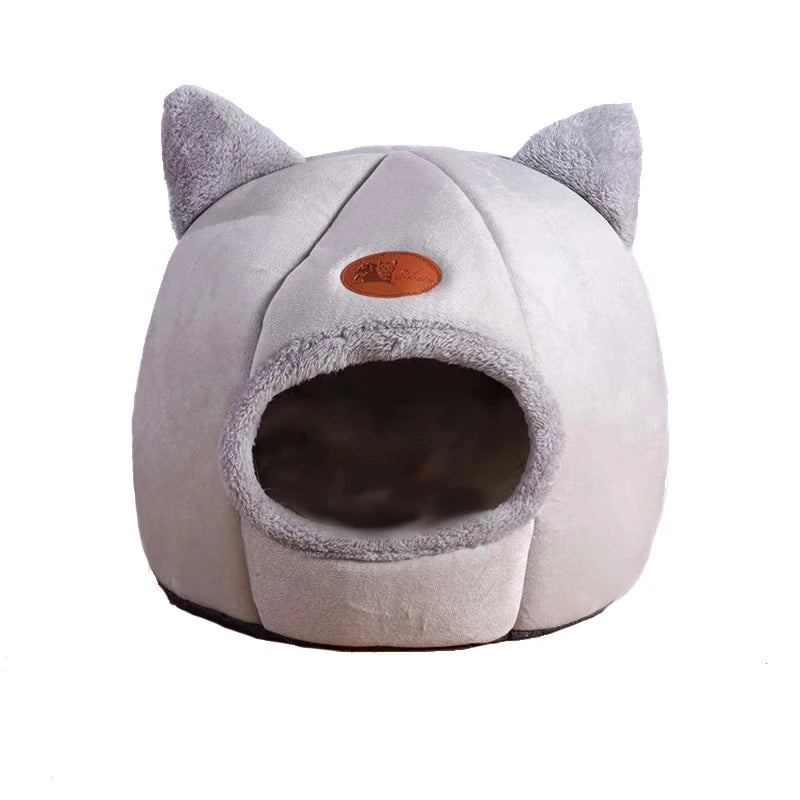 Removable Cushion Cozy Cat Cave Bed