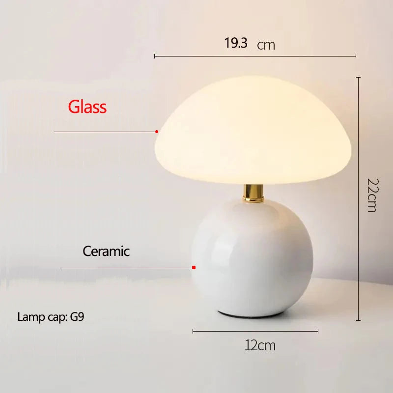 Ceramic Mushroom Table Lamp