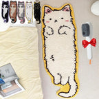 VIKAMA Cartoon Cat Non-Slip Runner Rug