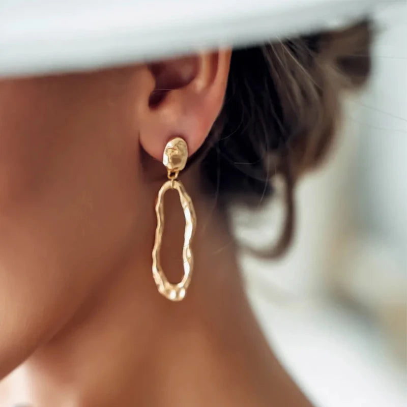Asymmetrical Baroque Pearl Stud Earrings