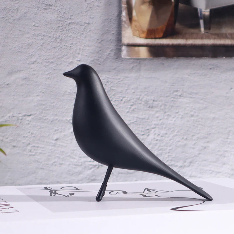 Minimalist Colorful Bird Resin Sculpture