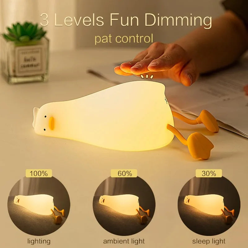 Rechargeable Silicone Duck Night Light