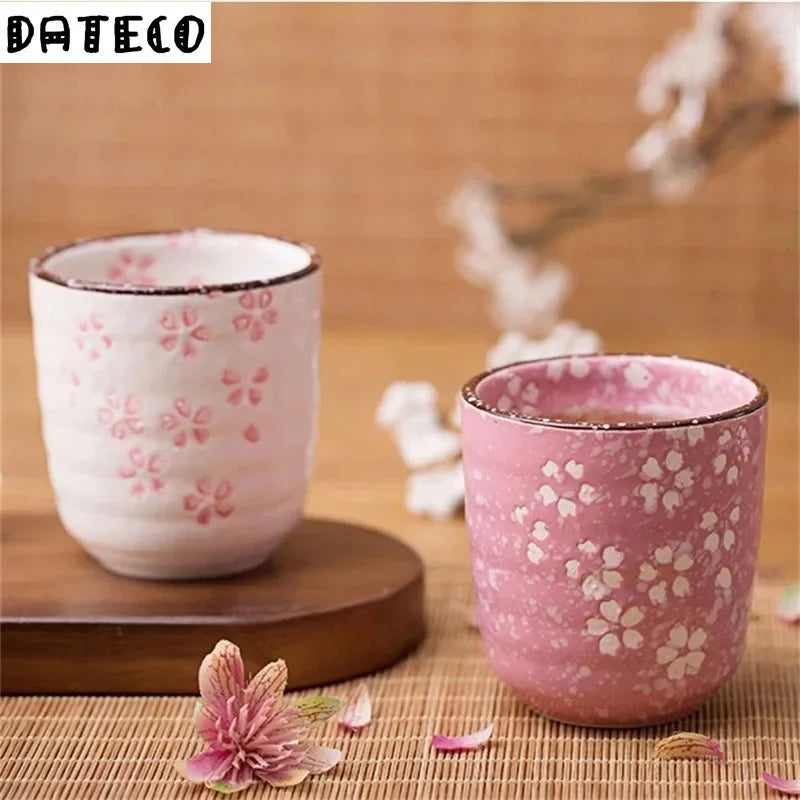 Sakura Underglaze Ceramic Tea Cup