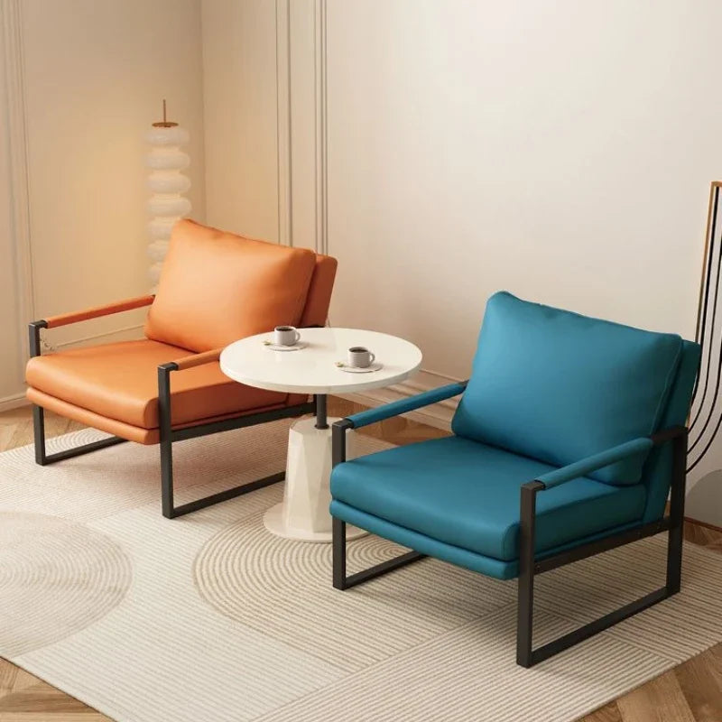 Modern Metal Frame Lounge Chair