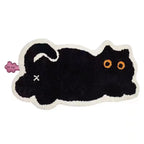 Cute Black Cat Area Rug