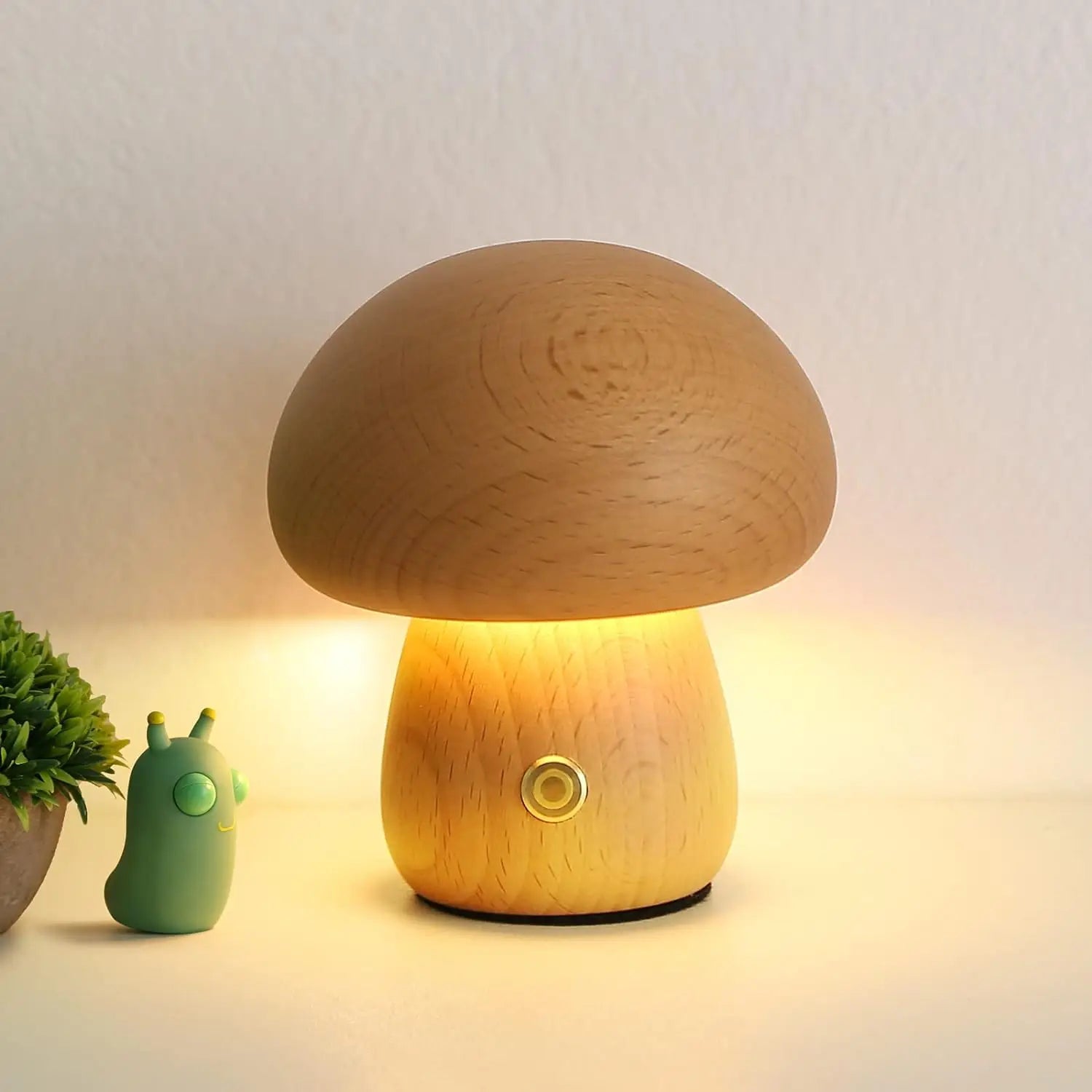 Wooden Mushroom Night Light