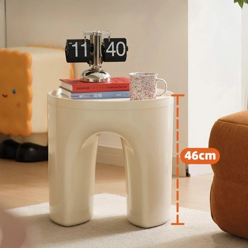 Round ABS Storage Side Table