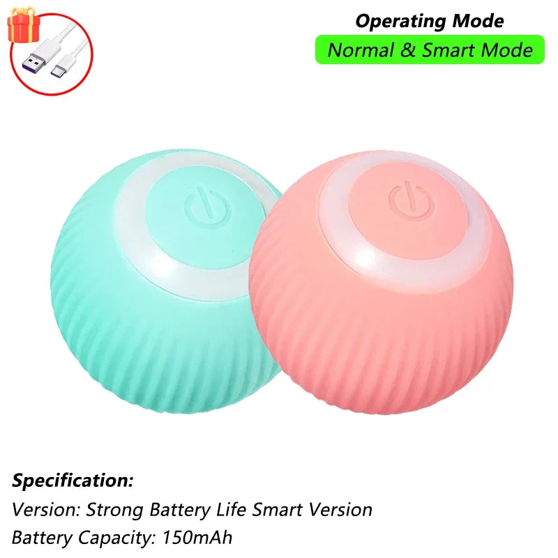 Rechargeable Auto-Rolling Interactive Cat Ball
