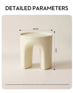 Round ABS Storage Side Table