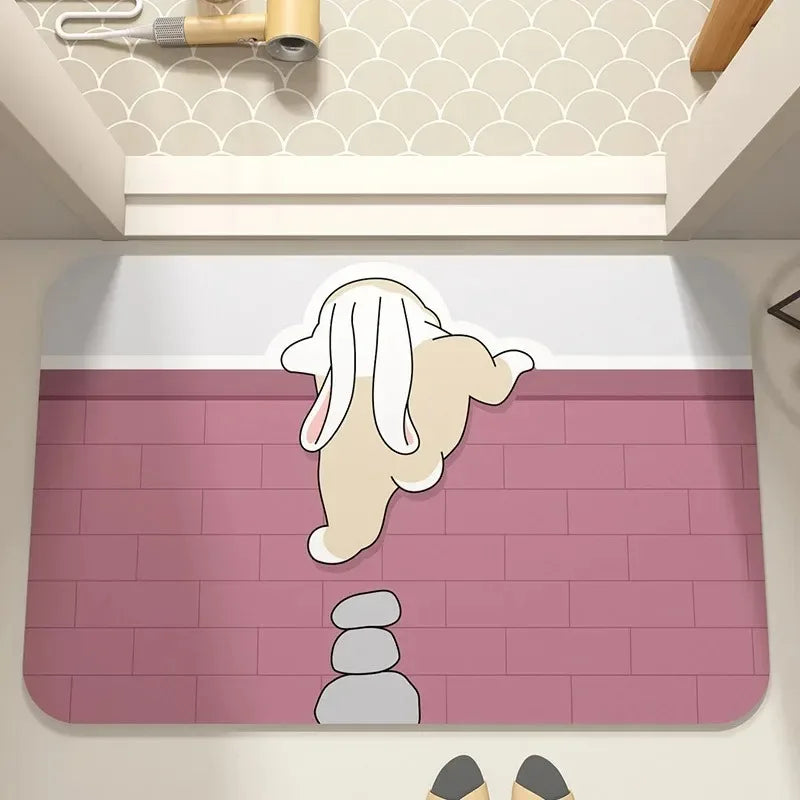 Cute Cartoon Dog Non-Slip Door Mat