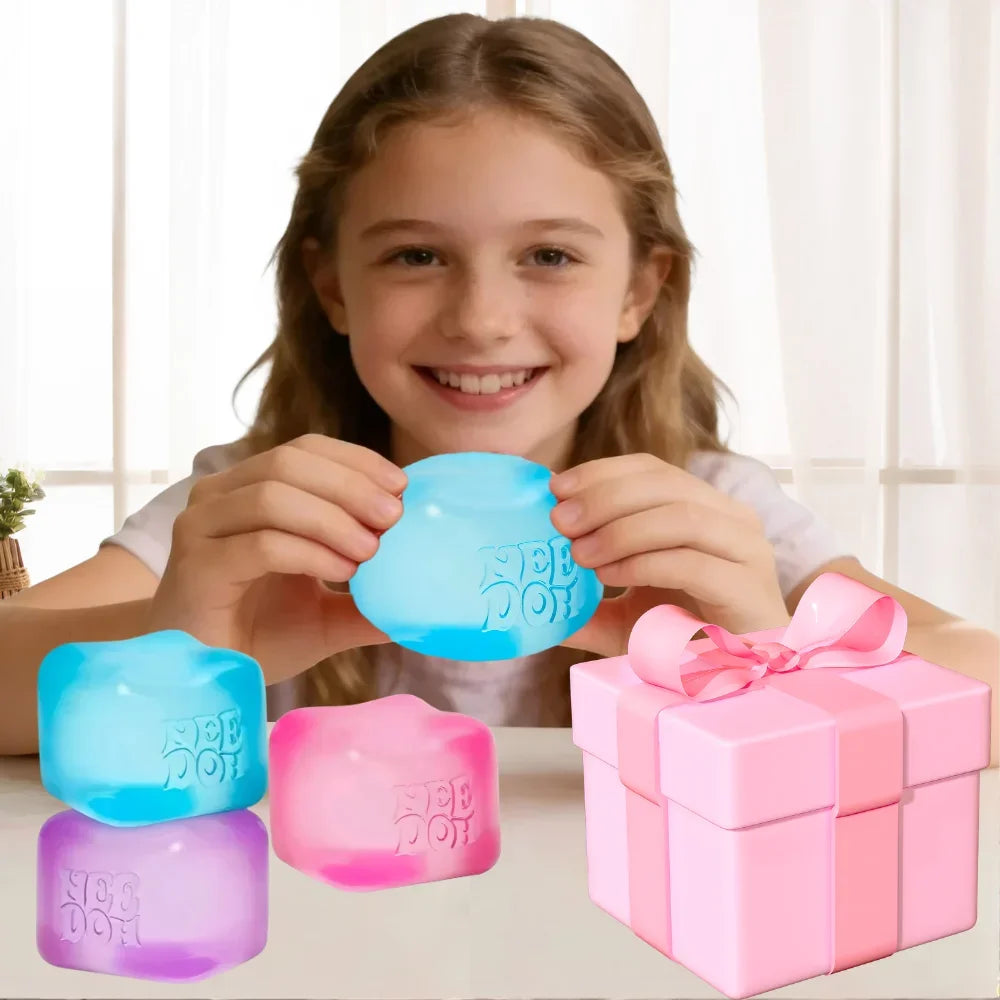 Jellyfish & Cube Squish Fidget Toy