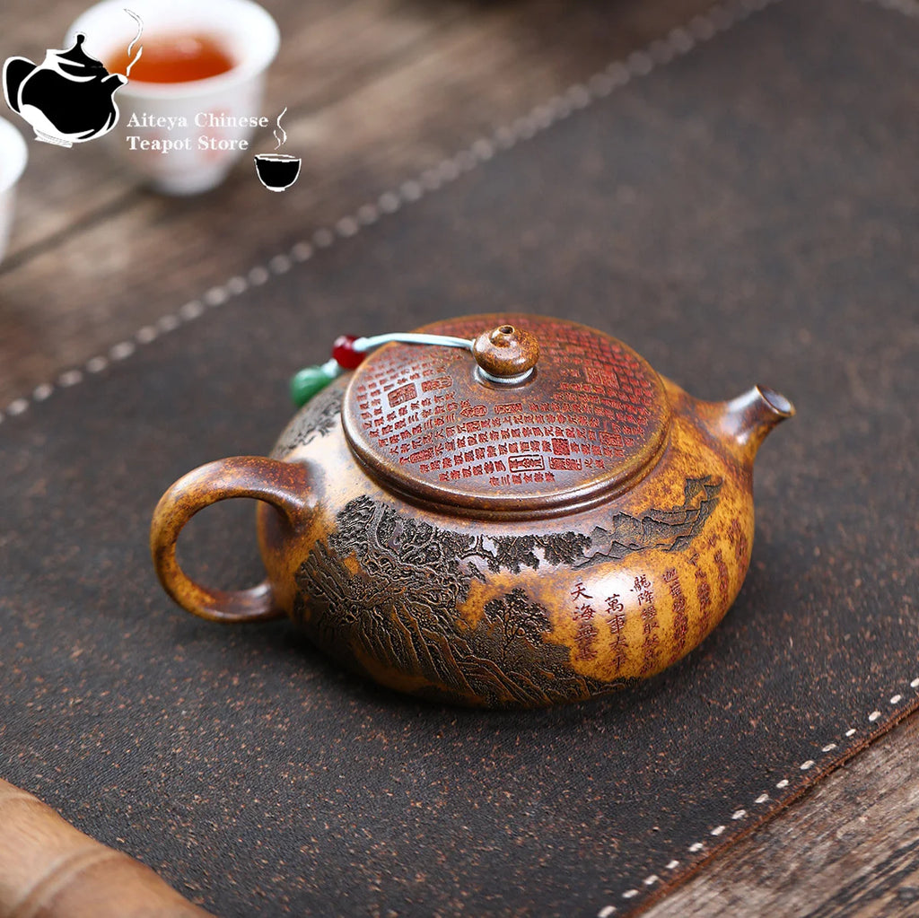 Handmade Yixing Purple Clay Teapot 310ml