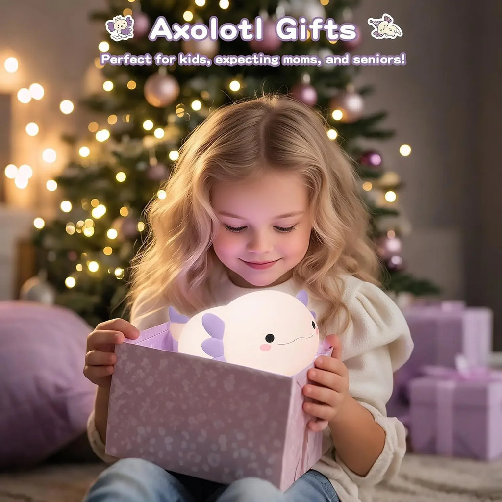 Purple Axolotl Silicone Night Light